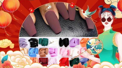 Transparent Semi Cured Gel Nail Strips Clear Nail Strengthening