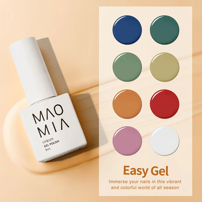 Maomia Nail Gel Polish 8pcs Set Crayon Colors