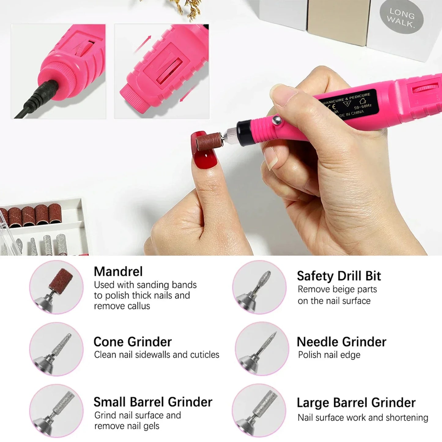 Electric Nail Drill Machine 20000RPM