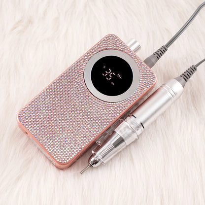 Rhinestone Nail Drill Cordless Rechargeable 35000 RPM