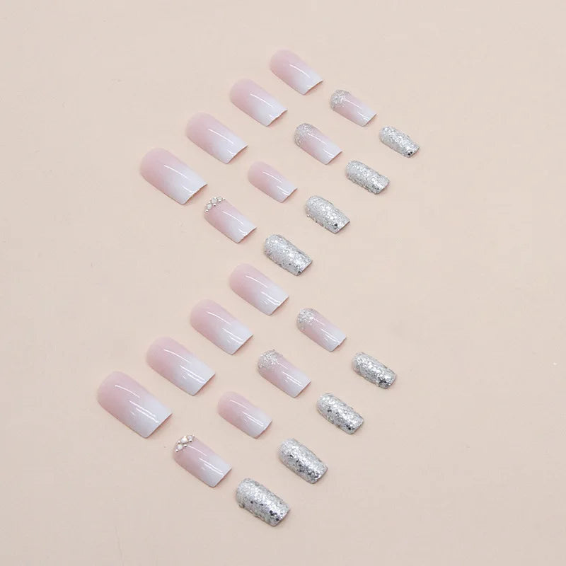 24 PCs Fake Nails with Nail Glue and Nail File