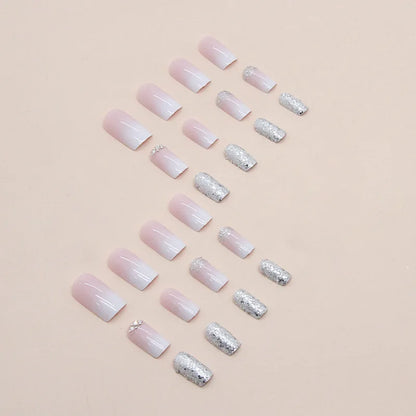 24 PCs Fake Nails with Nail Glue and Nail File