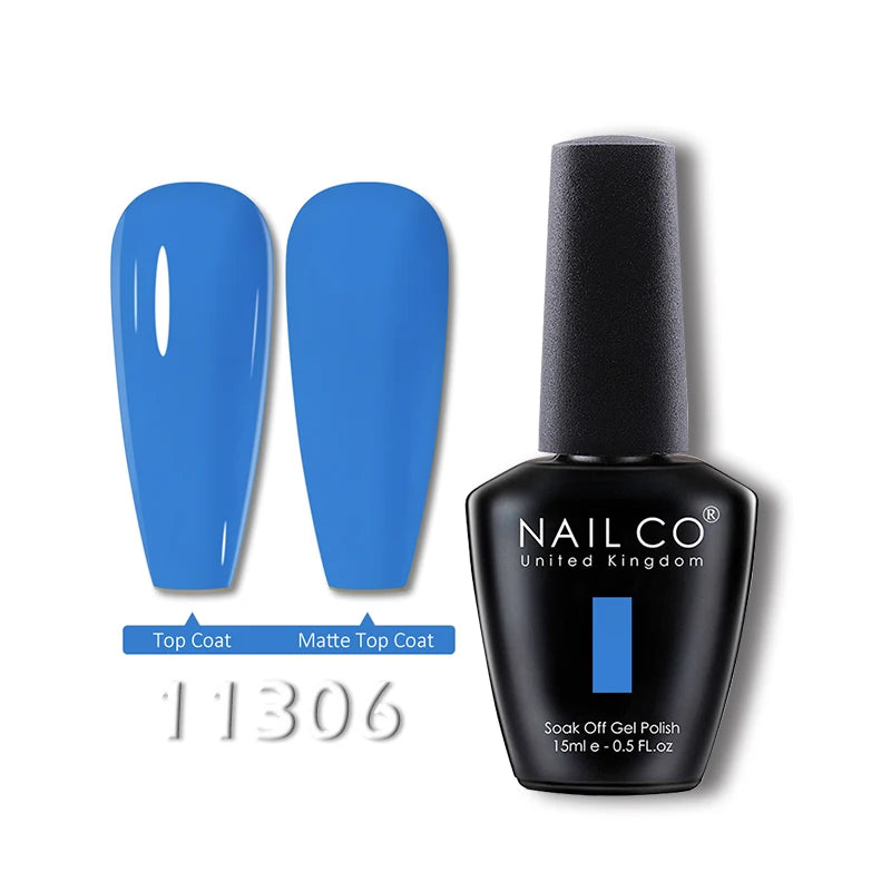 NAILCO 15ml Translucent Gel Nail Polish Semi-permanent Varnish