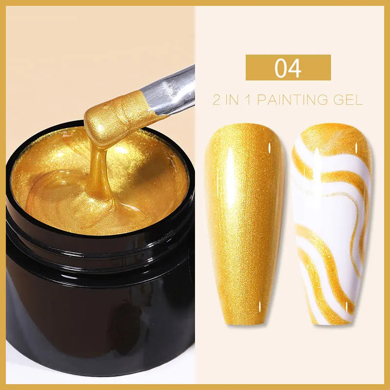 UV Painting Outline Gel Varnish Nails Art All For Manicure