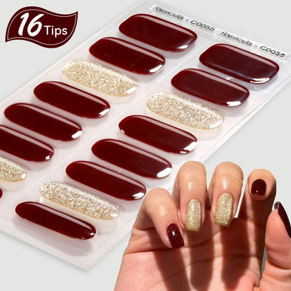 16 Tips Harunoura Semi Cured Gel Nail Strips