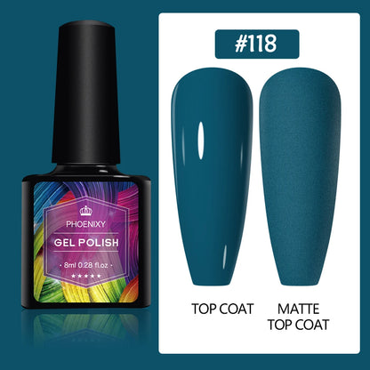 UV LED Gel Nail Polish 75 Colors Glitter 7ml