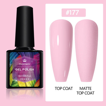 UV LED Gel Nail Polish 70 Colors Glitter 7ml