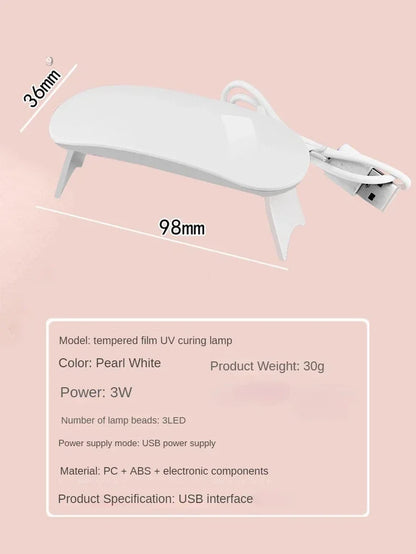 Portable 3W 3 LED Nail Dryer Lamp UV LED Nail Light