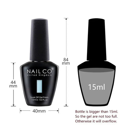 NAILCO 2pc 15ml  Jelly Color Gel Polish Set