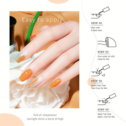 Maomia Nail Gel Polish 8pcs Set Crayon Colors
