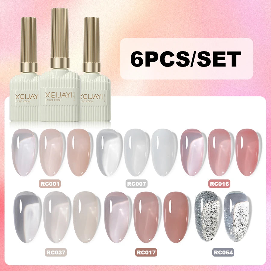 XEIJAYI 6Pcs 15Ml Nail Gel Polish Set