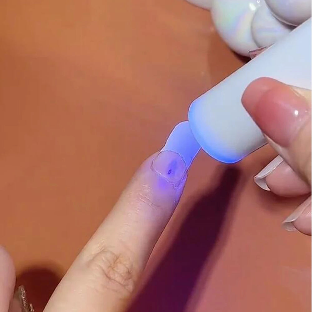 Transparent Semi Cured Gel Nail Strips Clear Nail Strengthening