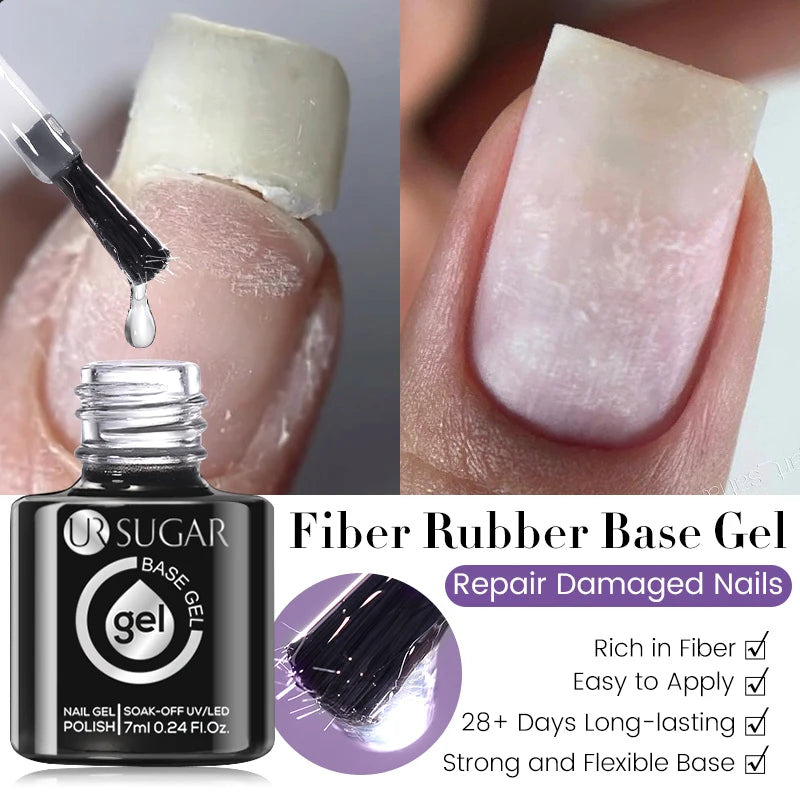 UR SUGAR 7ml Glass Bottle Color Gel Nail Polish Semi-permanent