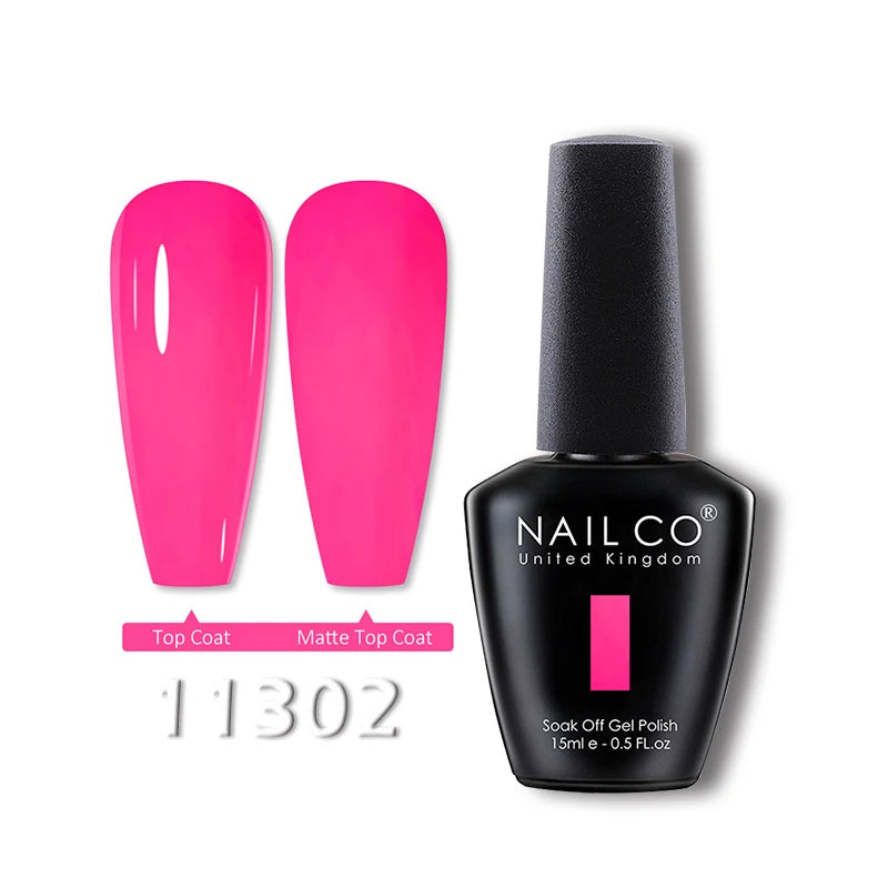 NAILCO 15ml Translucent Gel Nail Polish Semi-permanent Varnish