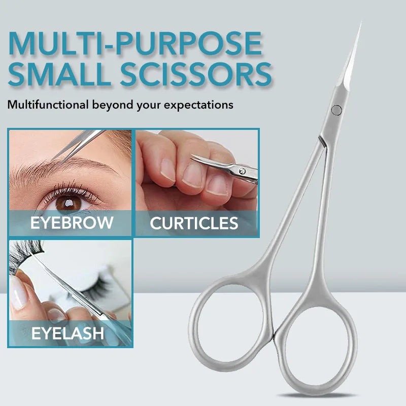 Stainless Steel Cuticle Manicure Curved Tip Scissor