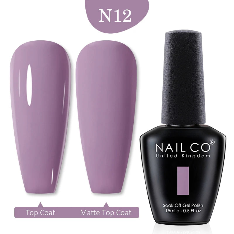 NAILCO 15ml Transparent Nude Color Series Jelly Gel Nail Polish