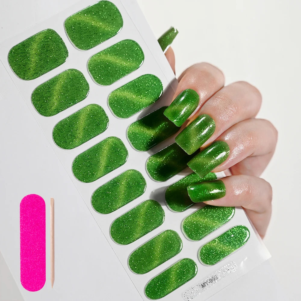 Transparent Semi Cured Gel Nail Strips Clear Nail Strengthening