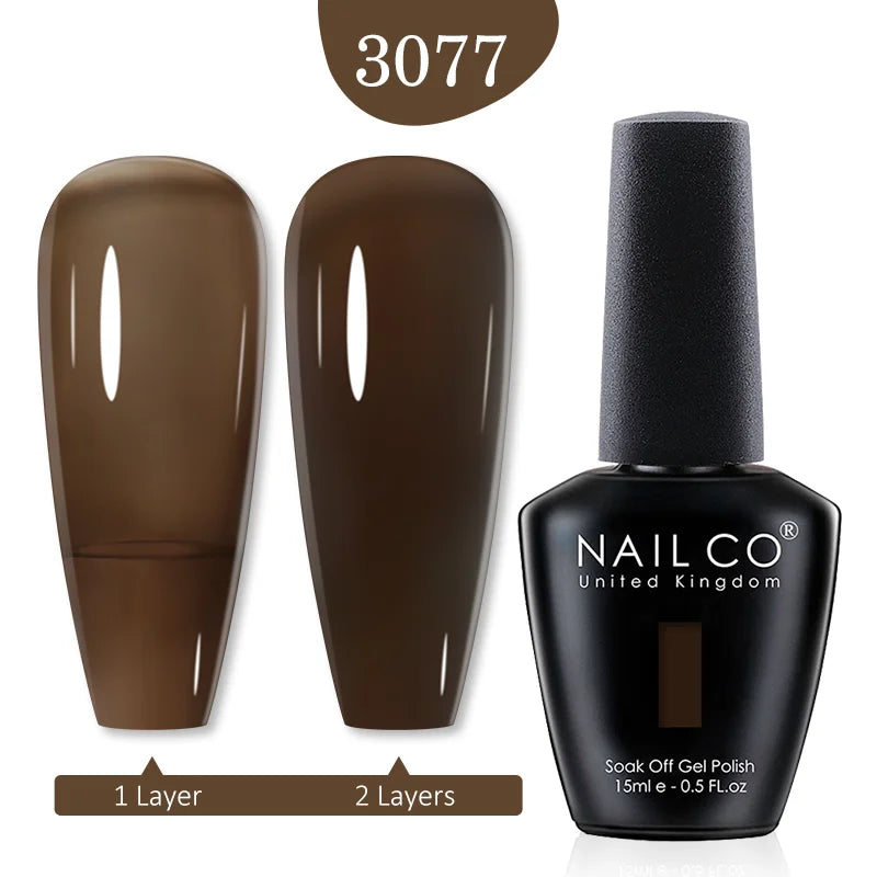 NAILCO 15ml Transparent Nude Color Series Jelly Gel Nail Polish