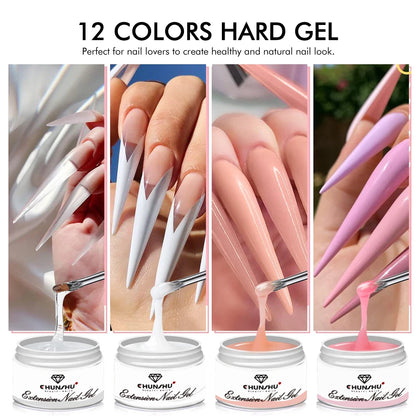 30ML Hard Gel For Nail Extension Milky White