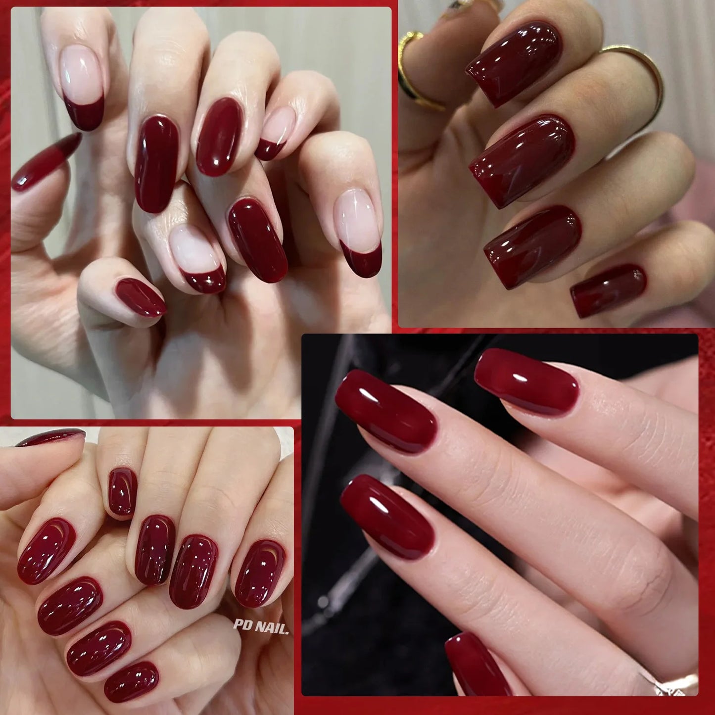 16 Tips Harunoura Semi Cured Gel Nail Strips