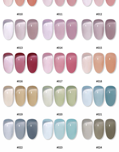 Vendeeni 24 Colors Jelly Transparent Gel Nail Polish 15ml
