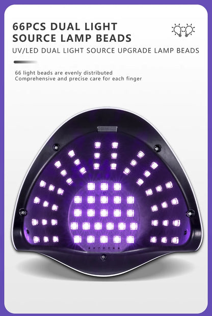 Dual Light Source Nail Lamp 66 Lamp Beads