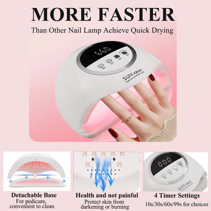 SUN X20 MAX 72 LEDS UV LED Nail Lamp Professional Nail Dryer Light With Timer
