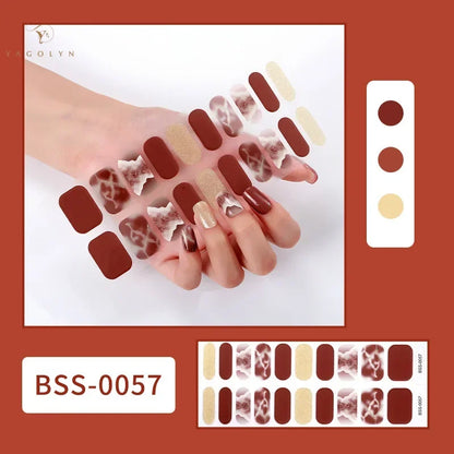 1 Sheet Semi-Cured Gel Nail Strips