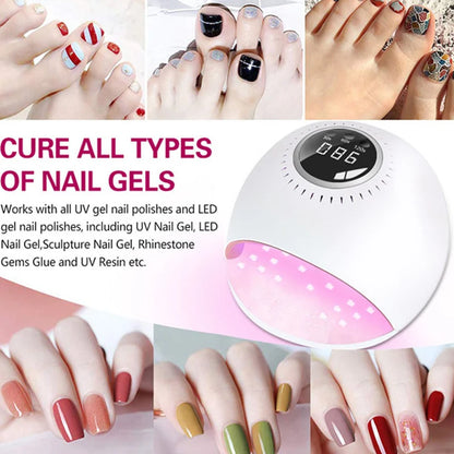 84W UV Nail Lamp UV Gel Nail Polish LED Digital Display