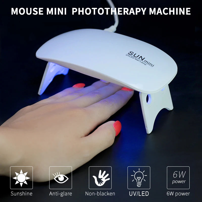 USB 6W Mini UV Desk Drying Nail Lamp