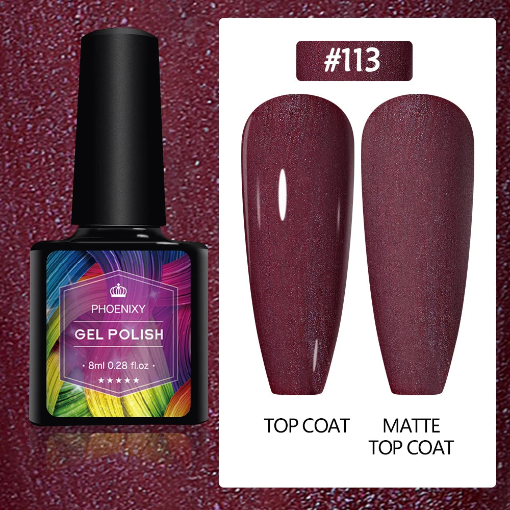 UV LED Gel Nail Polish 75 Colors Glitter 7ml