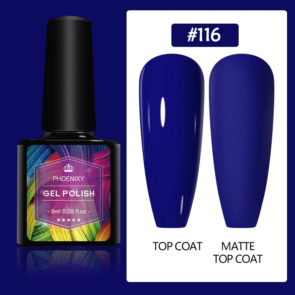 UV LED Gel Nail Polish 75 Colors Glitter 7ml