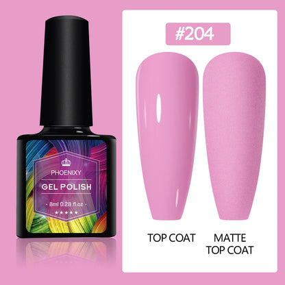 UV LED Gel Nail Polish 70 Colors Glitter 7ml