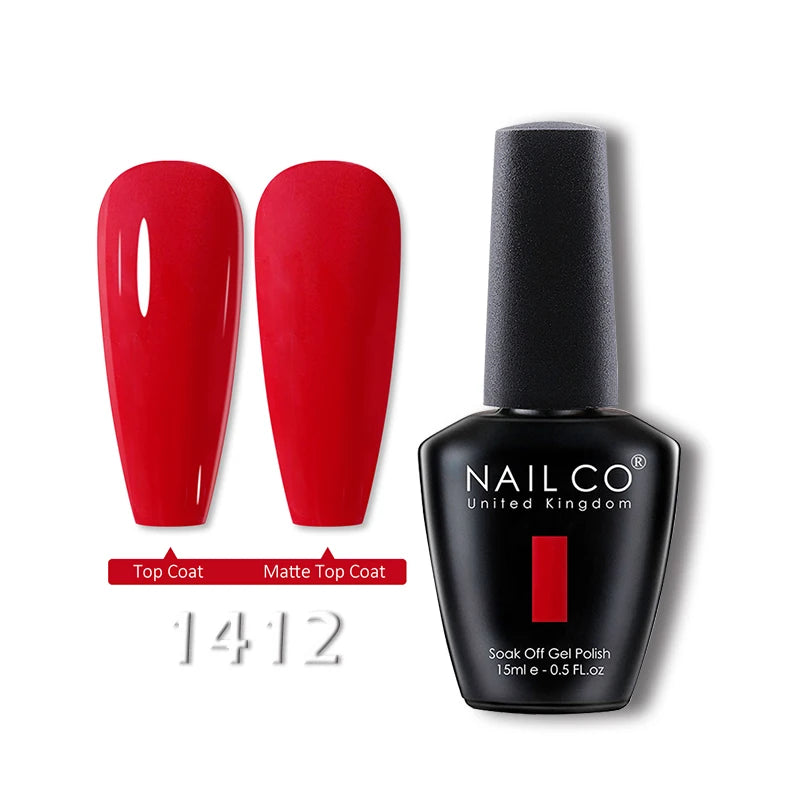 NAILCO 15ml Translucent Gel Nail Polish Semi-permanent Varnish
