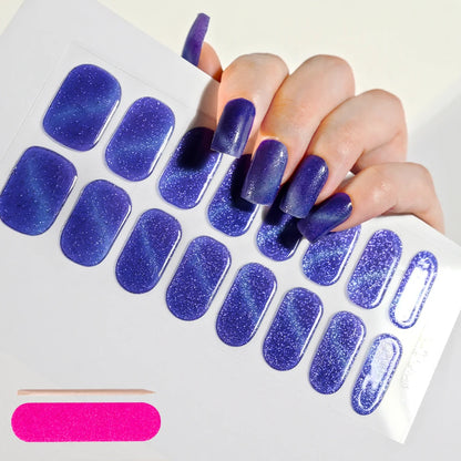 Transparent Semi Cured Gel Nail Strips Clear Nail Strengthening