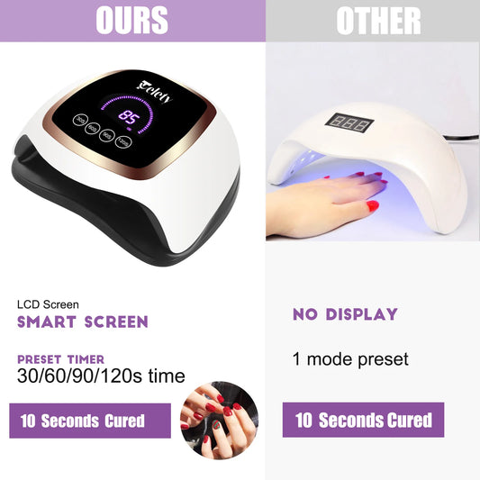 Quick Drying Nail Machine 168W LED Display 42 Lamp Beads