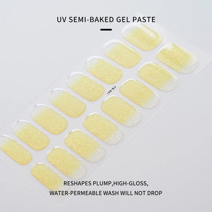 Transparent Semi Cured Gel Nail Strips Clear Nail Strengthening