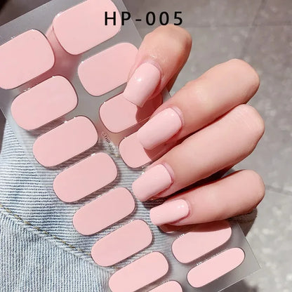 Transparent Semi Cured Gel Nail Strips Clear Nail Strengthening