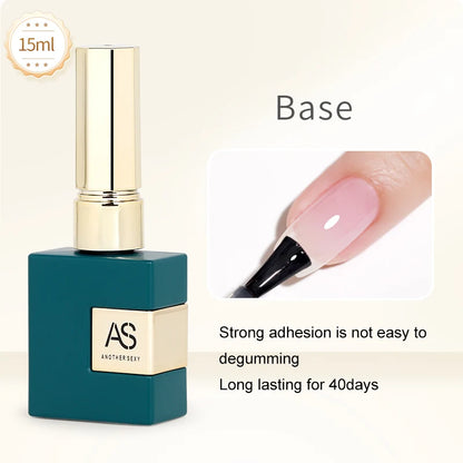 AS 15ml Base and Top Coat for Gel Polish Semi-permanent