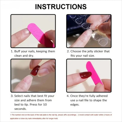 24pcs Press on Nails Medium Long Almond Shaped