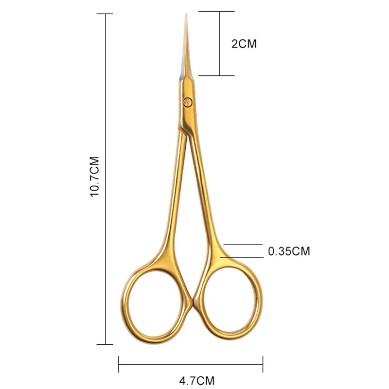 Stainless Steel Cuticle Manicure Curved Tip Scissor