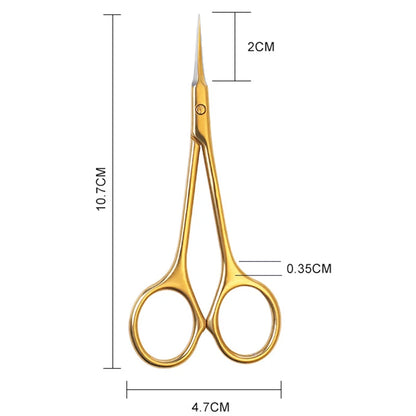Stainless Steel Cuticle Manicure Curved Tip Scissor