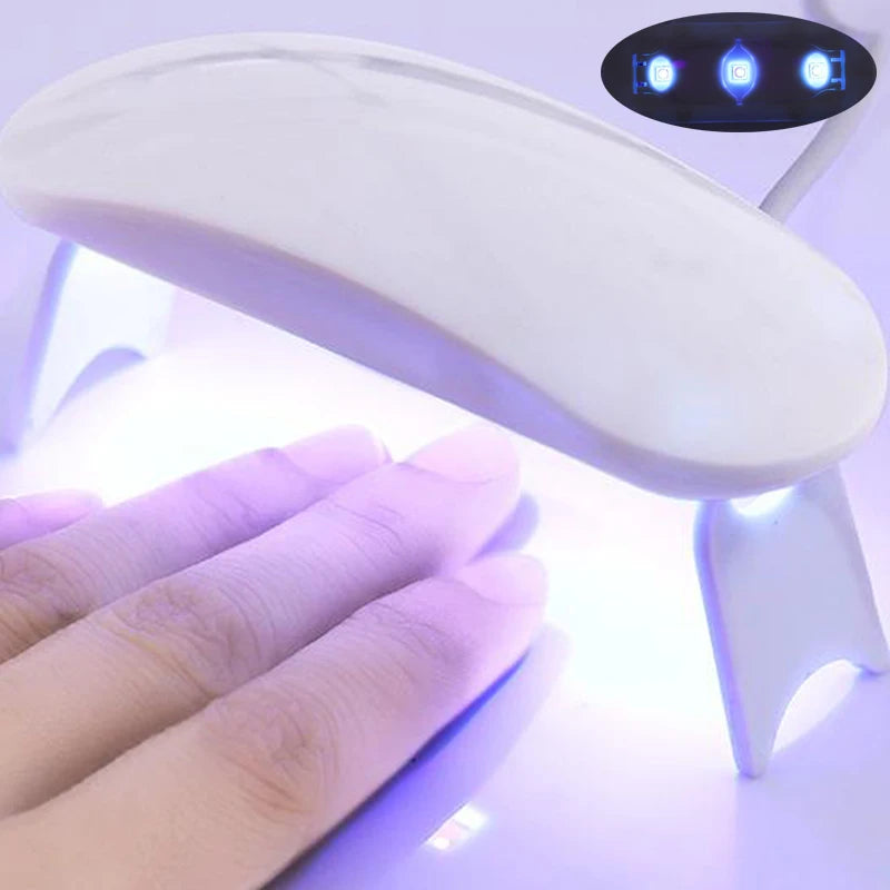Gradient Auroras Semi Cured Sparkly Gel Nail Strips with UV/LED Nail Lamps