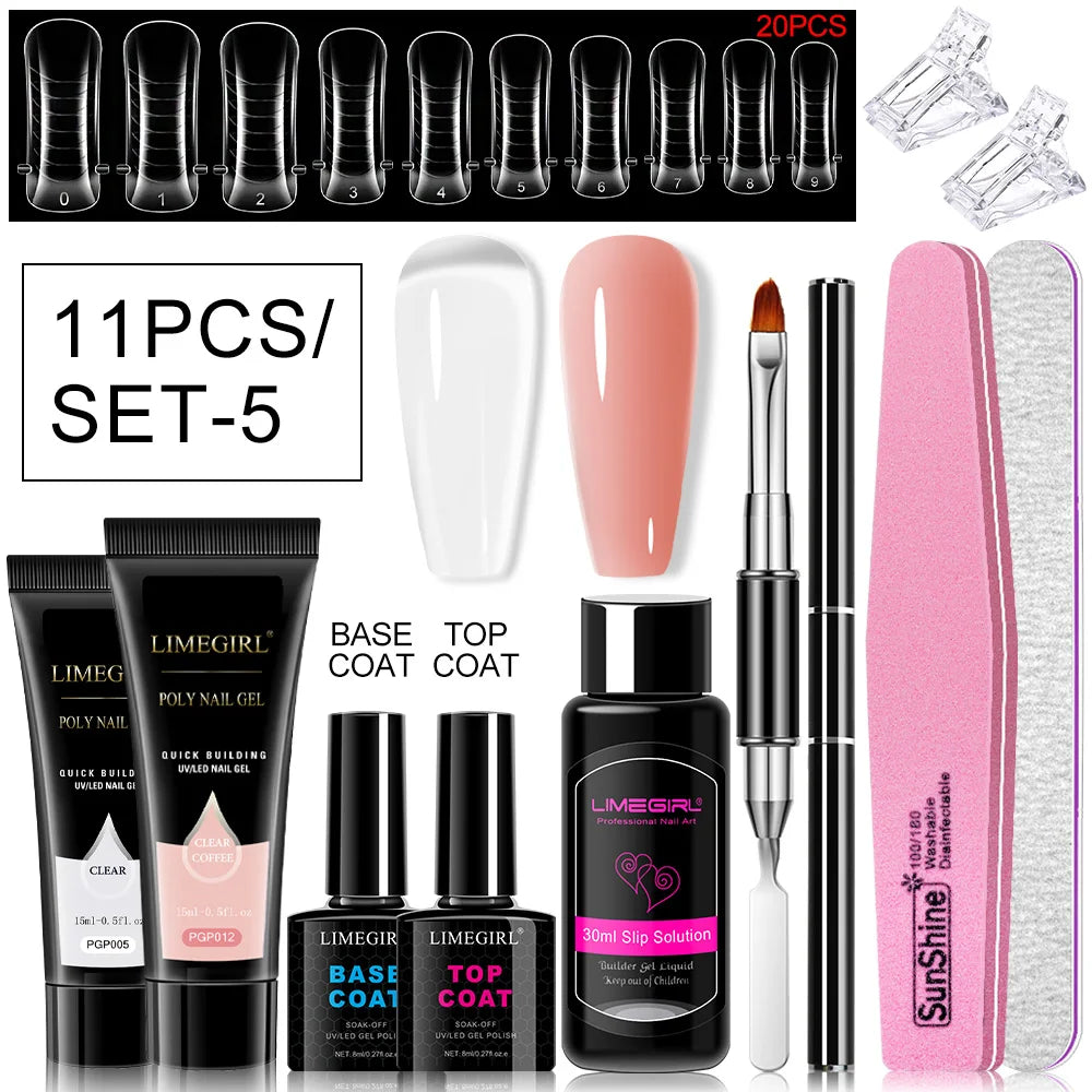 Poly Nail Gel Set for Extension Nails