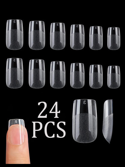 24pcs Fake Nail 12 sizes