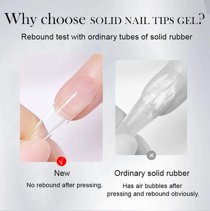 BORN PRETTY 30ml Solid Nail Tips Gel with 24Pcs