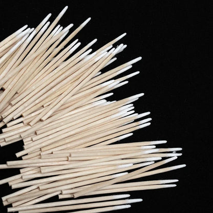 100-3000 Wood Cotton Swab Clean Sticks Nail Polish Remover