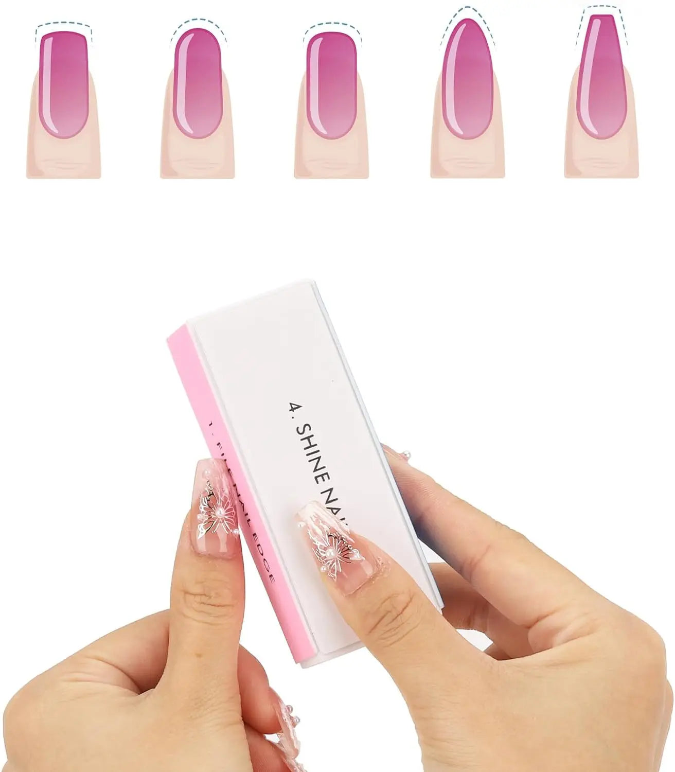 Nails Buffer Grind Buffing Block