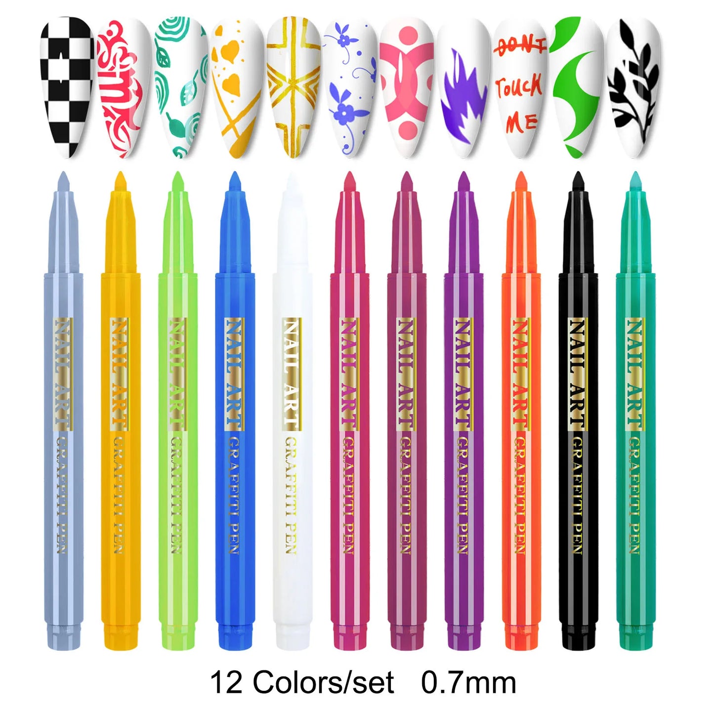 1 Set Nail Art Drawing Pen DIY 3D Abstract Line for Nail Art