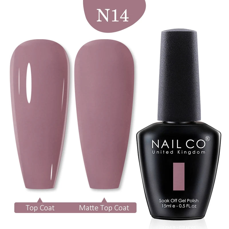 NAILCO 15ml Transparent Nude Color Series Jelly Gel Nail Polish
